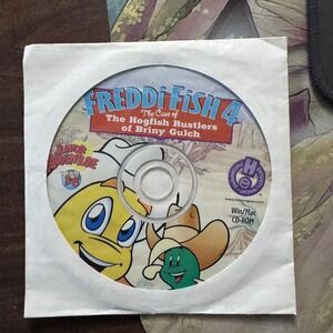 Freddi Fish 4 The Hogfish Rustlers of Briny Gulch PC CD-ROM Game for Kids